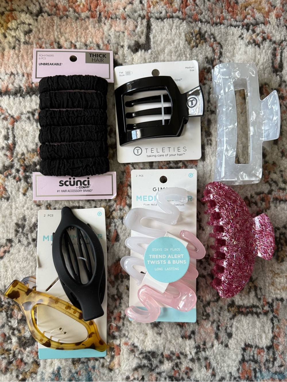 NEW- Hair Clip and Accessories Bundle of Eight (8)